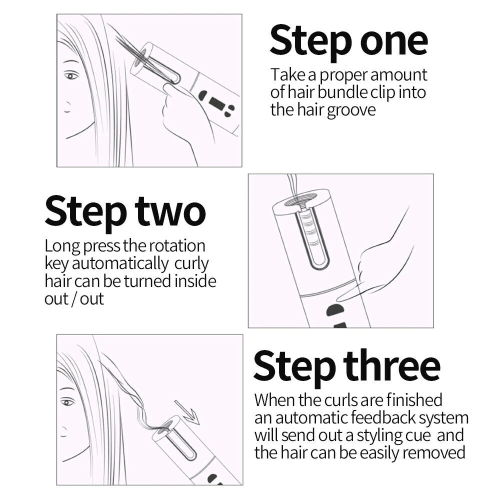 Schnurloser automatischer Lockenstab