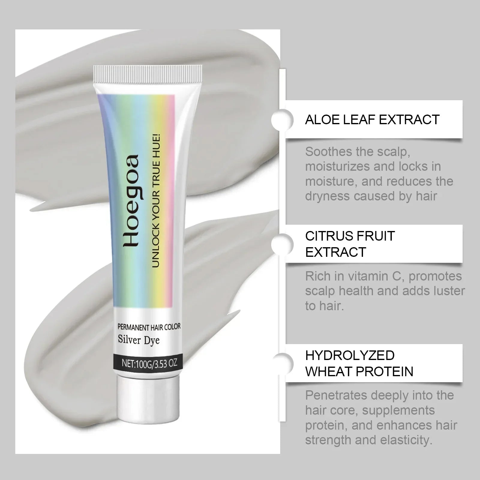 Silvra™ – Silberne Haarfarbe im Punk-Stil (1+1 GRATIS)