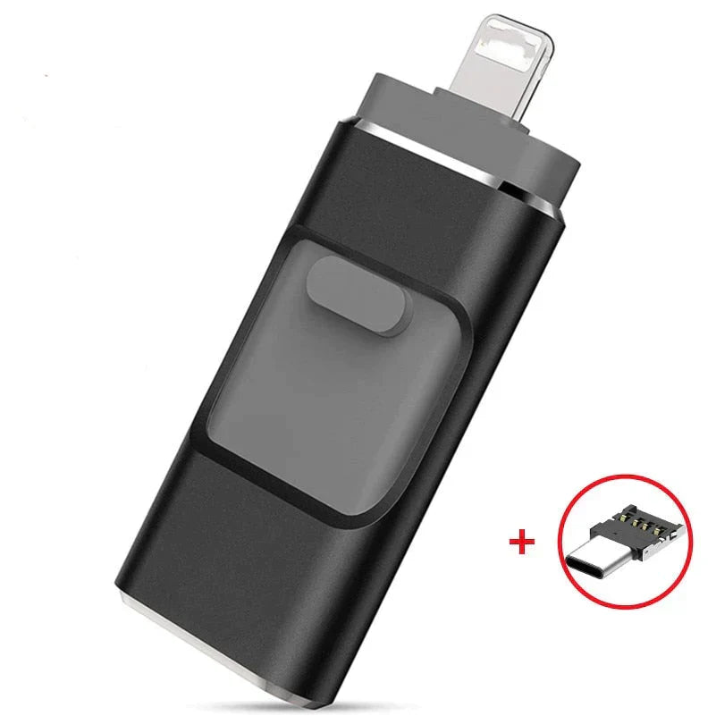 4-in-1 FlashDrive™ - Erweitern Sie Ihre Speicherkapazität im Handumdrehen und nehmen Sie Ihre Dateien überallhin mit