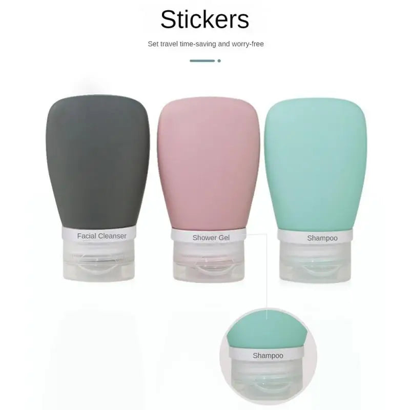 Silikon Reiseflasche - Auslaufsicher, Leicht & Praktisch Für Reisen