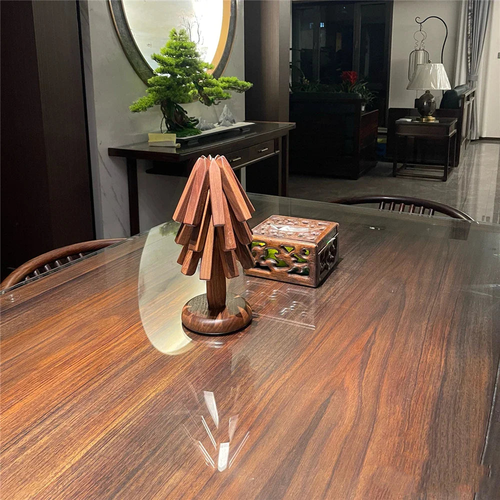 Walnuss Untersetzer Set - Schützen Sie Ihre Oberflächen mit baumförmigen Untersetzern