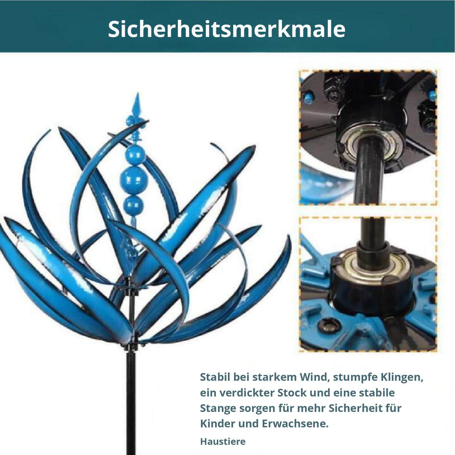 SerenitySpin™ - Erleben Sie die Schönheit der Lotus Windglocke in Ihrem Garten!