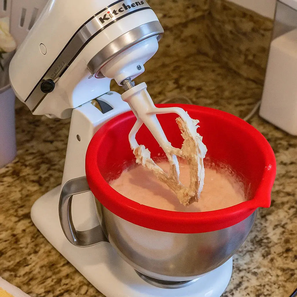 Silikon Schüssel Einsatz | Sauberes Backen | Flexibel & Hitzebeständig | Mit Deckel