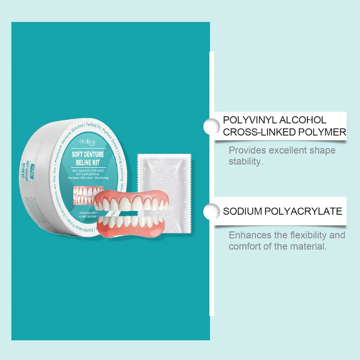 SmileGuard™ Silikonprothesenset – Lächeln Sie den ganzen Tag selbstbewusst ohne Verrutschen oder Schmerzen