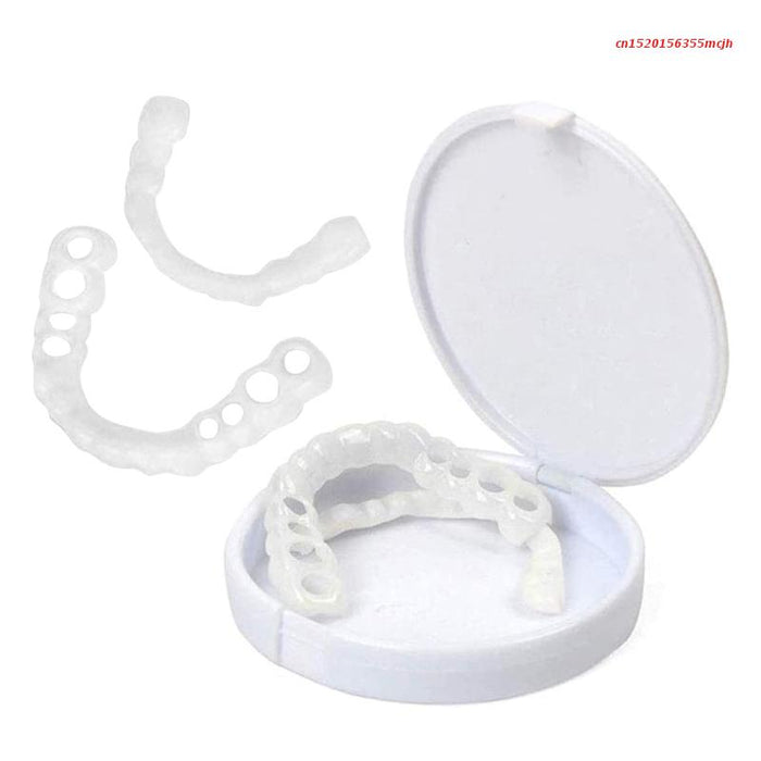 Snap-On Zahnersatz | Sofort Weißes Lächeln | Wiederverwendbar | Ohne Kleber