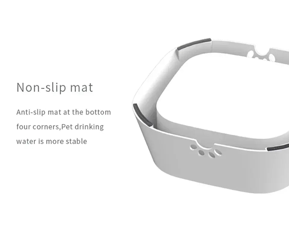 Anti-Spritz-Wasserspender für Katzen & Hunde – Frisches Wasser, saubere Böden