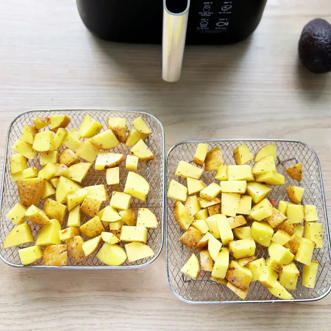 Stapelbare Körbe für Heißluftfritteusen – Mehr Platz, Perfekte Garergebnisse (3 Stk.)