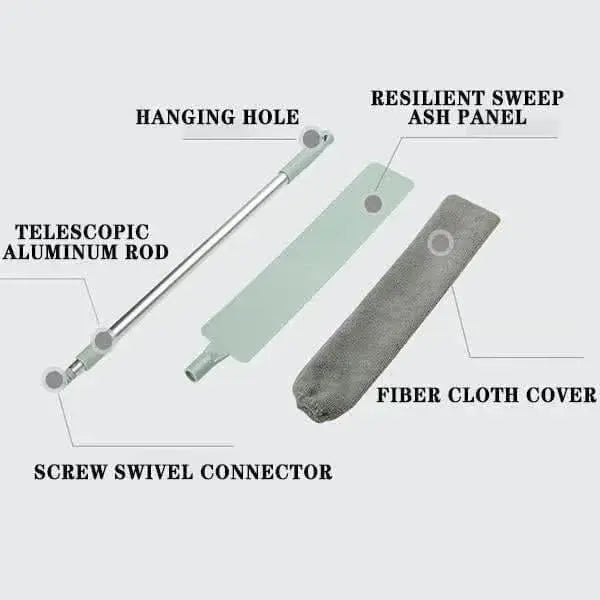 Teleskop Staubreiniger für enge Spalten – Einfaches Staubwischen in schwer erreichbaren Bereichen