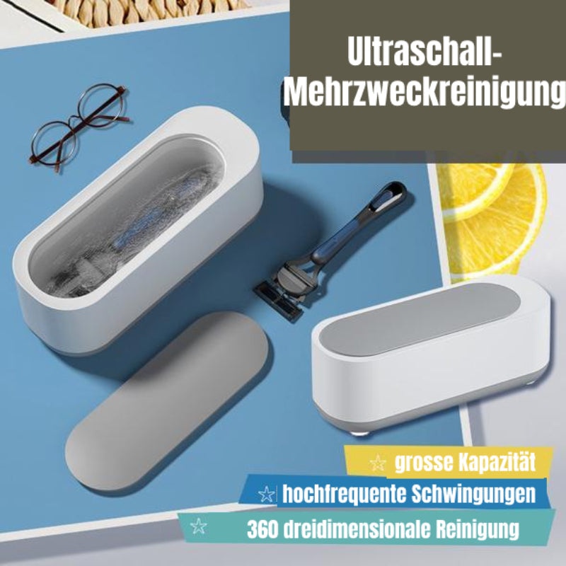 Gleamify Ultraschallreiniger | 360° Tiefenreinigung | Für Schmuck & Brillen | Tragbar