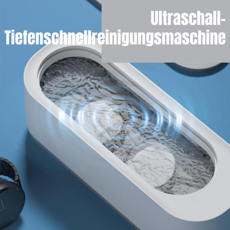 Gleamify Ultraschallreiniger | 360° Tiefenreinigung | Für Schmuck & Brillen | Tragbar