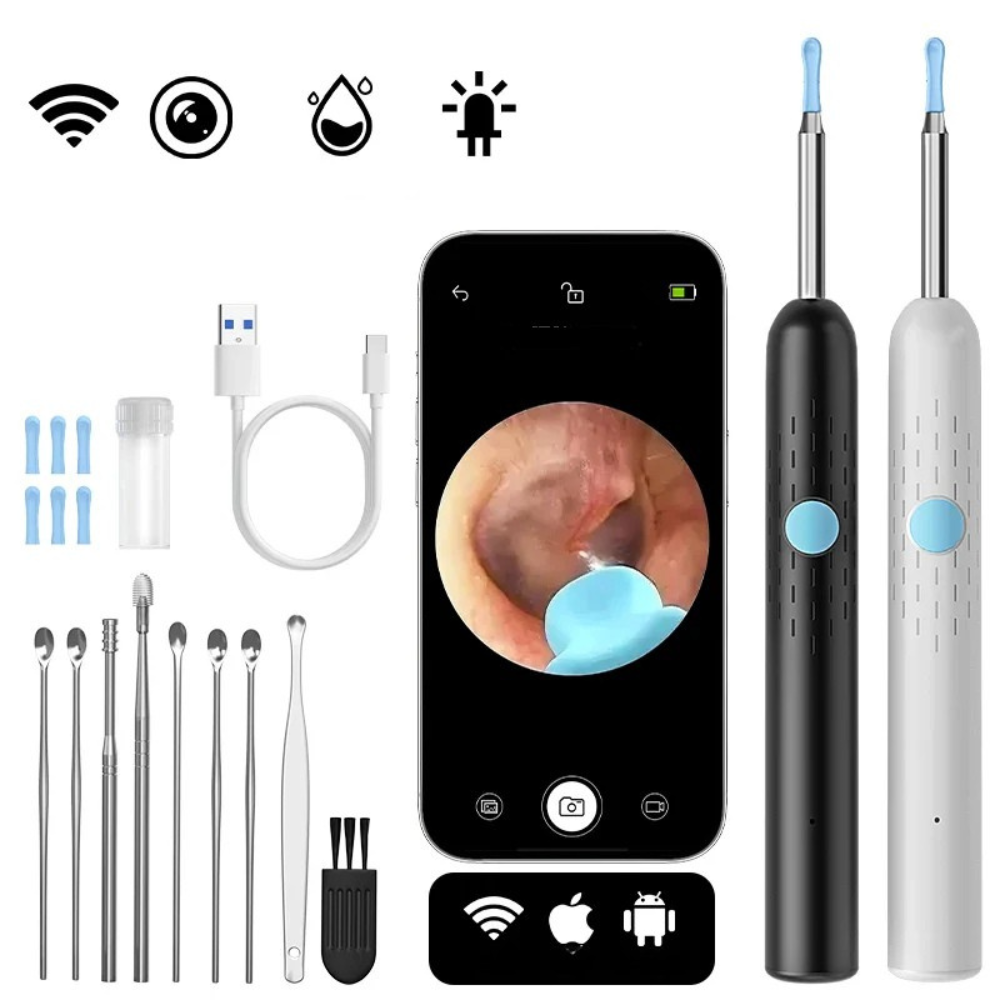 SmartEar™ – LED-Kamera-Ohrschmalz-Entferner-Set