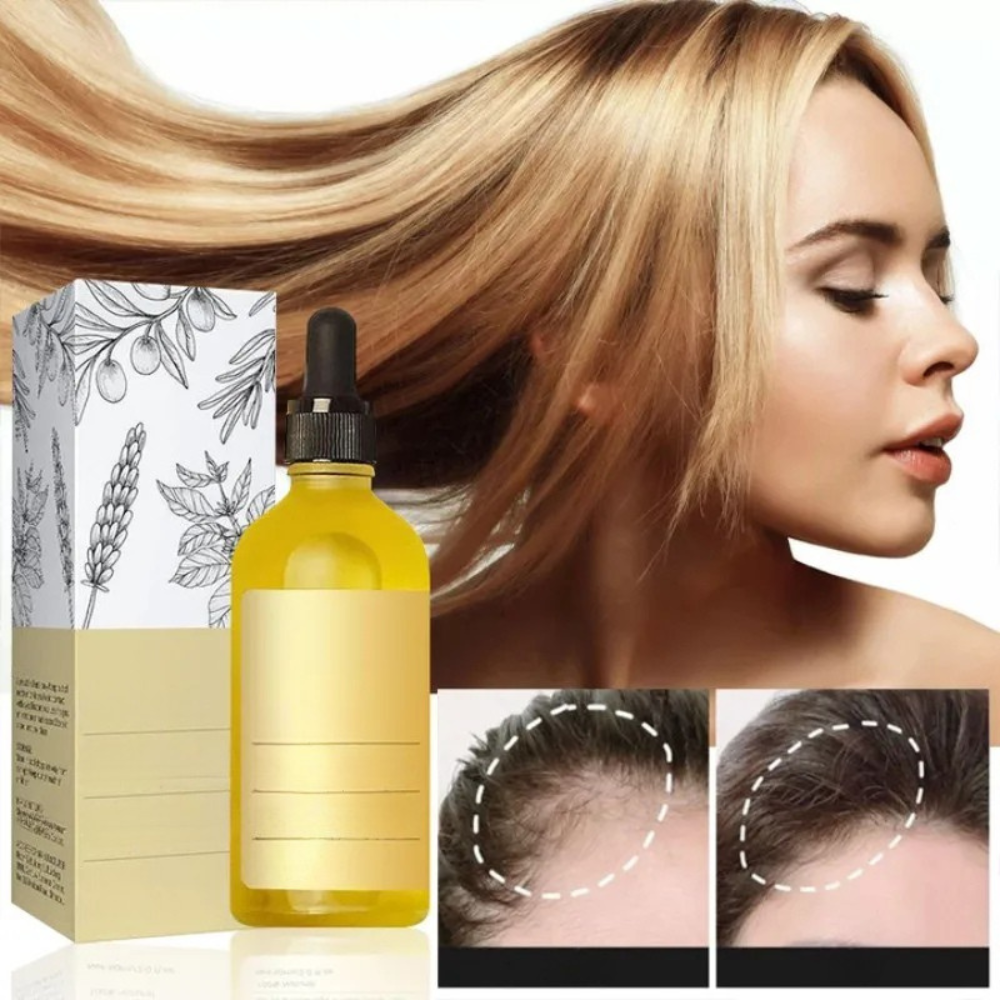 1+1 Gratis | Haarwuchsöl | Pflanzliche Formel gegen Haarausfall | Repariert & Verdichtet | Für Glänzendes, Gesundes Haar