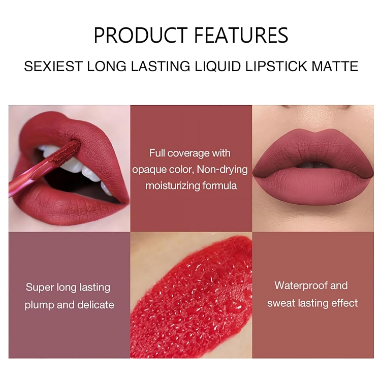 VelvetKiss™ | Matte Flüssig-Lippenstift-Kit