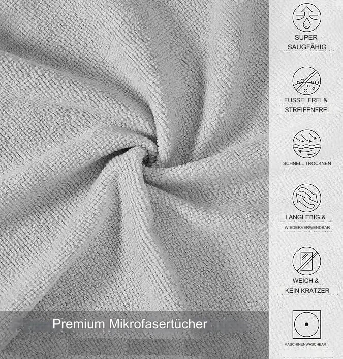 ♻️ Wiederverwendbare Mikrofaser-Papierhandtuchrolle – Super saugfähig und streifenfrei