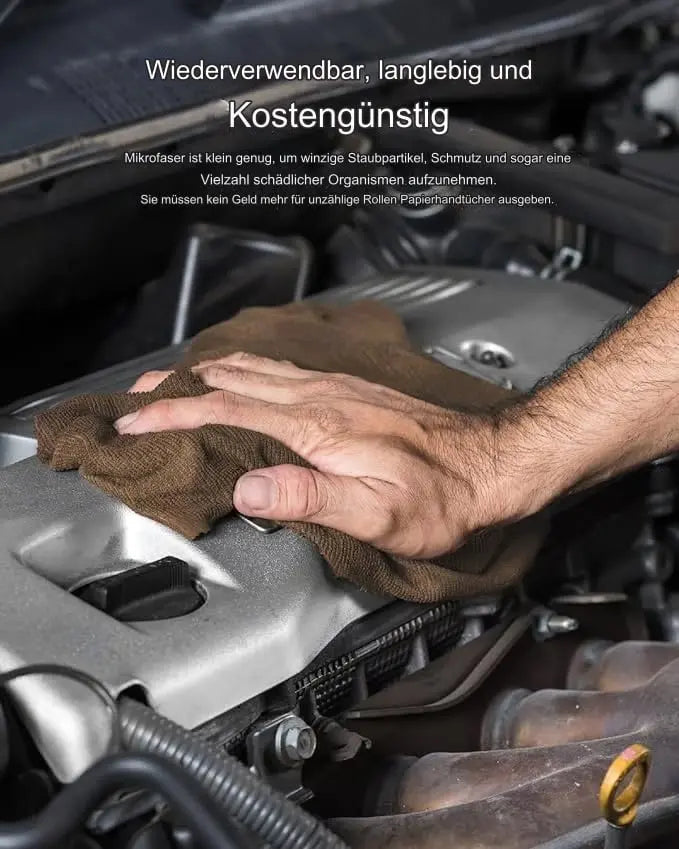 ♻️ Wiederverwendbare Mikrofaser-Papierhandtuchrolle – Super saugfähig und streifenfrei