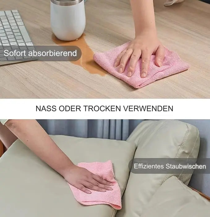 ♻️ Wiederverwendbare Mikrofaser-Papierhandtuchrolle – Super saugfähig und streifenfrei