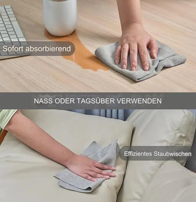♻️ Wiederverwendbare Mikrofaser-Papierhandtuchrolle – Super saugfähig und streifenfrei