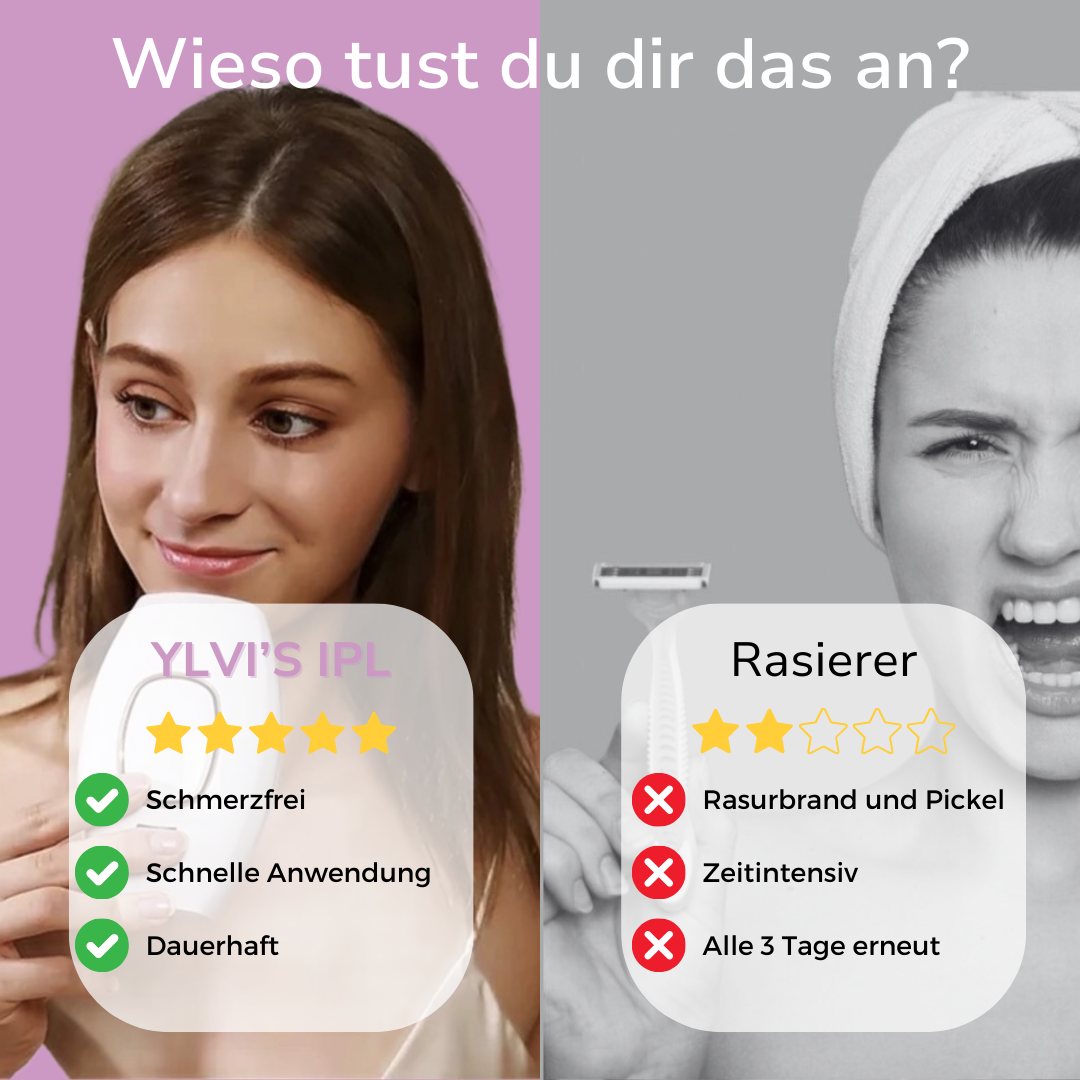Ylvis IPL Hair Remover I Die führende Laser-Haarentfernung für Zuhause