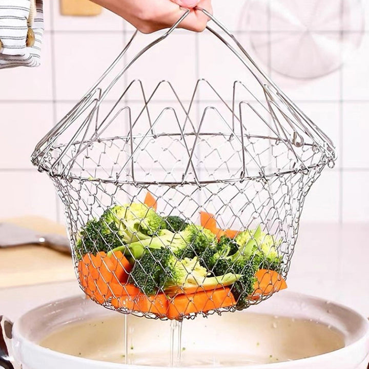 1+1 Gratis | CookMaster™ Mehrzweck-Brat-, Dampf- und Siebkorb aus Edelstahl