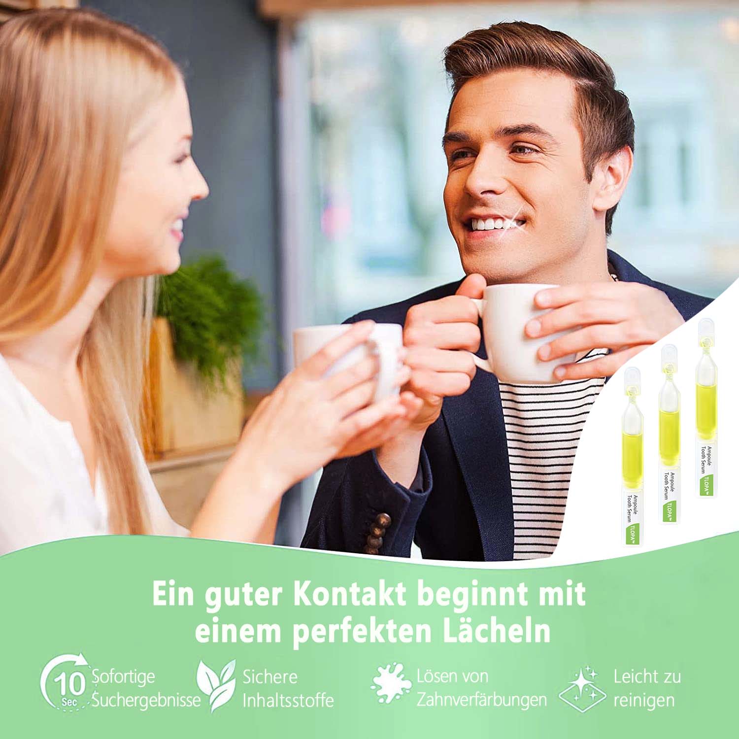 Zahnpasta Ampullen | Zahnstein Entfernung | Natürliche Inhaltsstoffe | Frischer Atem