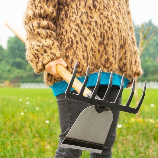 DualDigger - Professionelle 2-in-1-Harke-Hacke