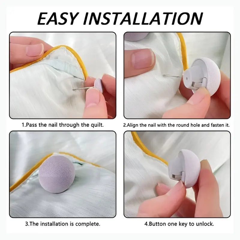 1+1 GRATIS | SnapNStay™ Clips – Wachen Sie jede Nacht mit perfekt eingespannten Bettlaken und ungestörtem Schlaf auf