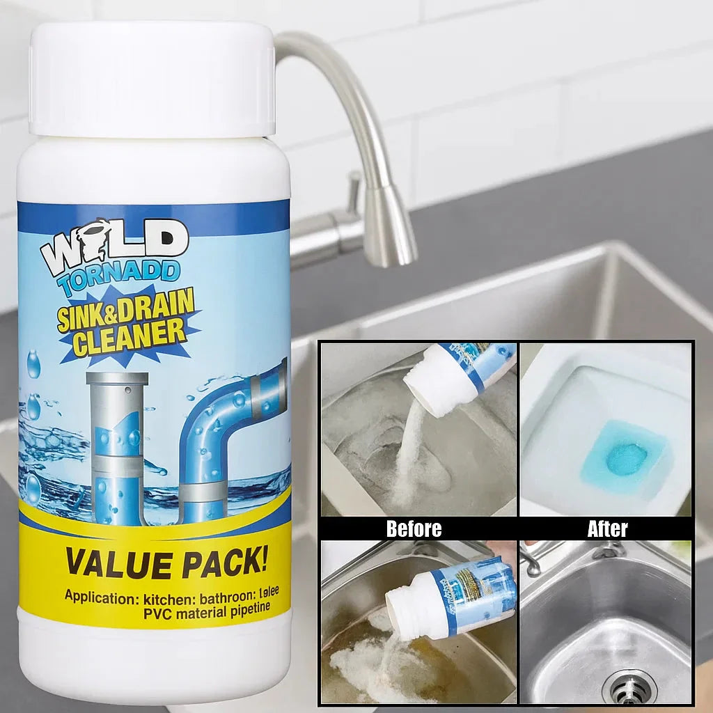 Rohrreiniger Pulver | Löst Verstopfungen Schnell | Sicher Für Rohre | Ohne Schrubben