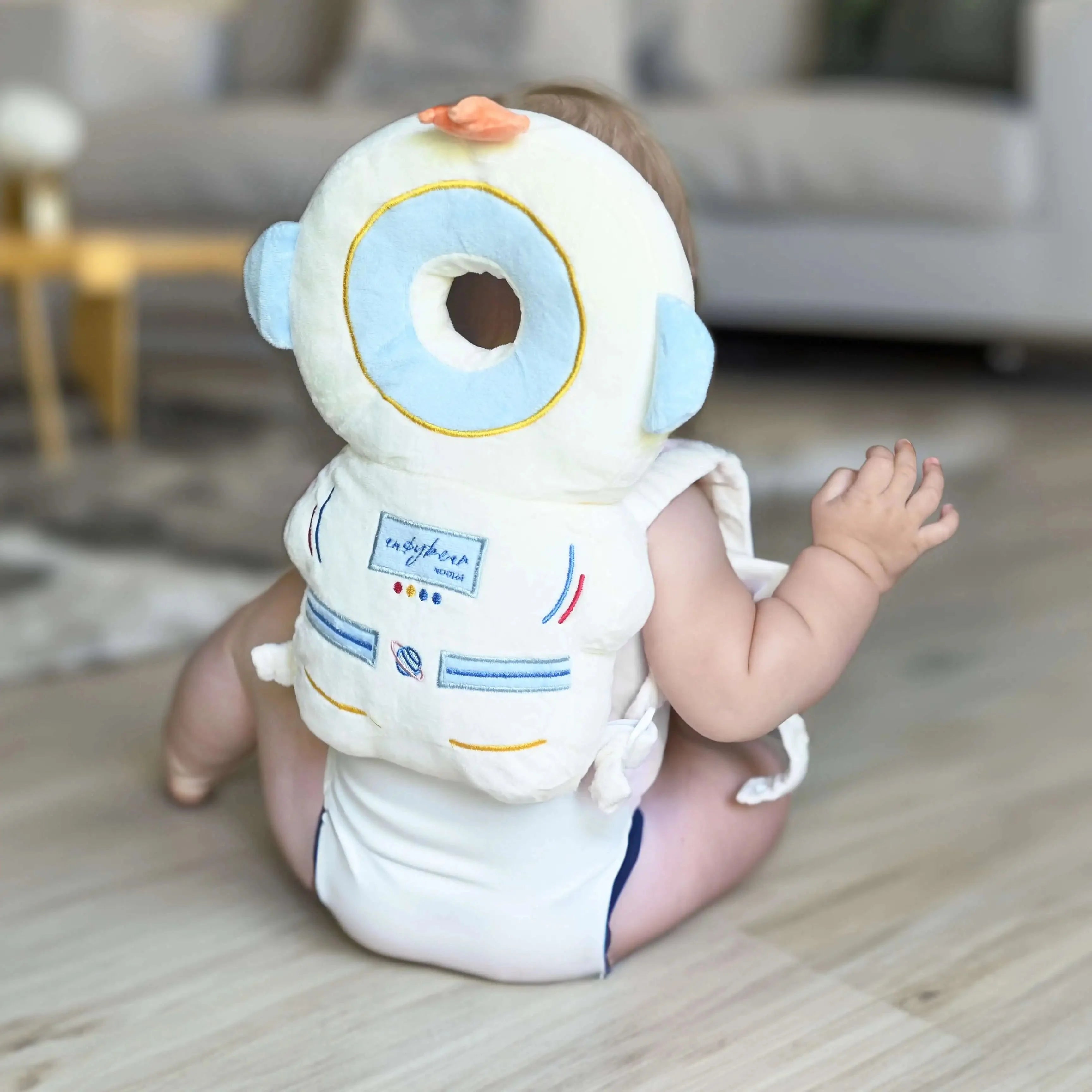 Baby Kopfschutz Rucksack™ | Weiches Rückenschlag-Polster | Sicherer Sturzschutz | Atmungsaktives Material