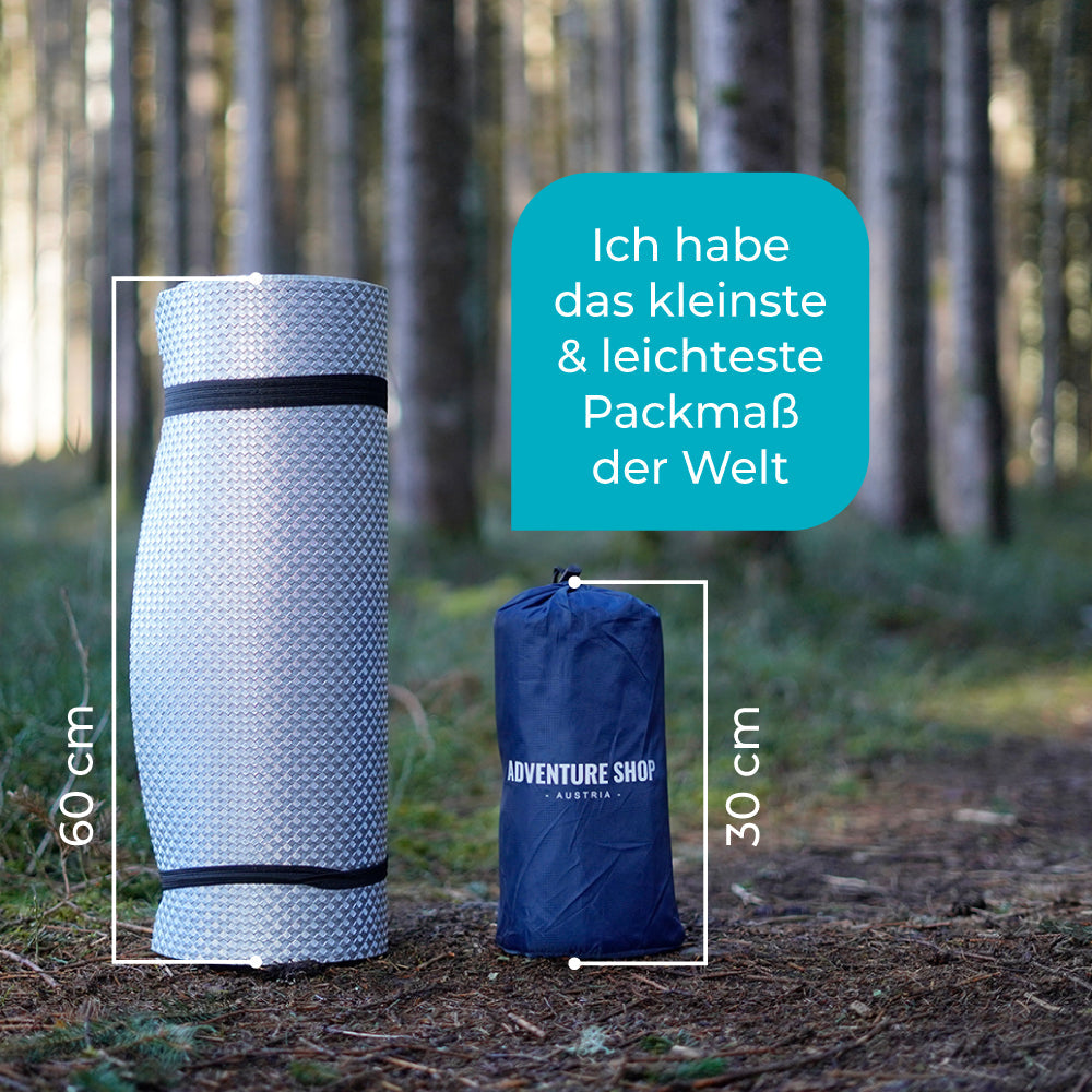 Ultraleichte & kompakte Isomatte - perfekt für unterwegs