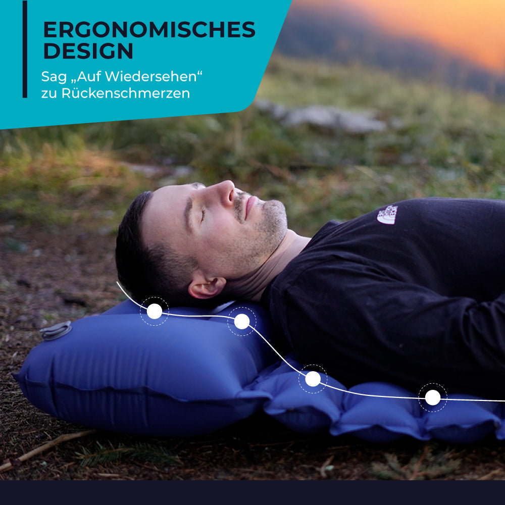 Ultraleichte & kompakte Isomatte - perfekt für unterwegs