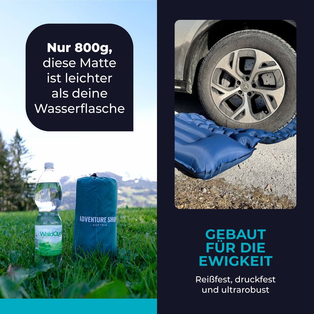 Ultraleichte & kompakte Isomatte - perfekt für unterwegs