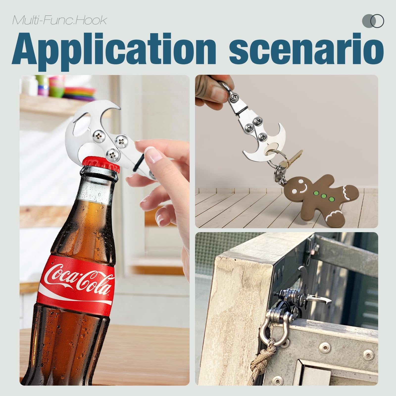 Hookster⢠- Ersatz fĂźr mehrere Werkzeuge â mit einem einzigen, robusten Haken