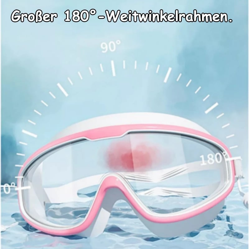 Kinder Schwimmbrille | HD-Panorama Sicht | UV-Schutz & Beschlagfrei