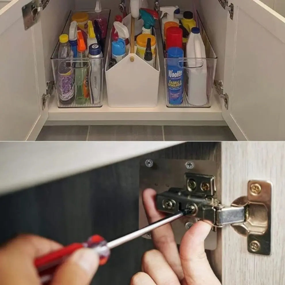 1+1 GRATIS | SteelLock™ Reparaturplatte — Beenden Sie Türwackeln und stellen Sie rockfeste Schrankstabilität wieder her