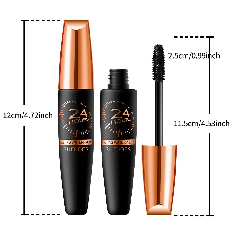 1+1 Gratis | LashLux™ 4D Wasserdichte Seidenfaser Verdickende und Verlängernde Wimperntusche