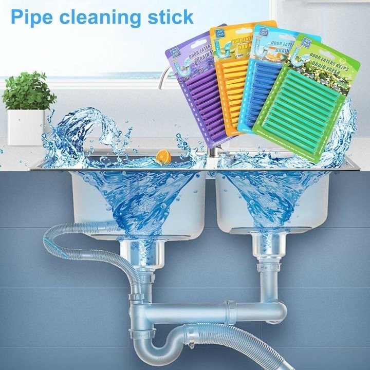 1+1 GRATIS | 12/set Pipe Cleaning Sticks™ Erfrischen Sie Ihr Zuhause durch schnelle Beseitigung von Abflussgerüchen