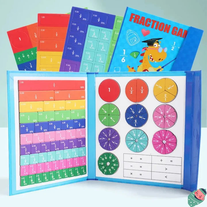 Magnetisches Buch-Bruchteil-Puzzle für Kinder™ - Spielend Bruchrechnen lernen
