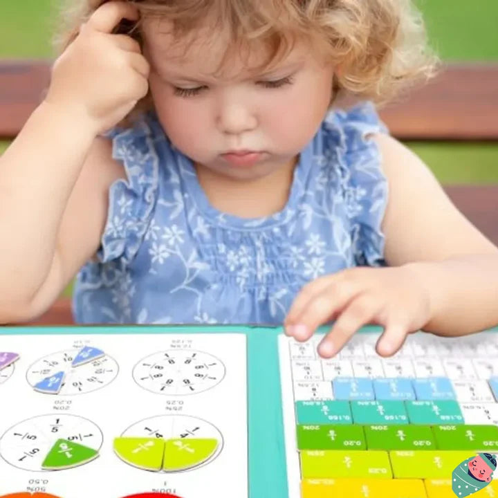 Magnetisches Buch-Bruchteil-Puzzle für Kinder™ - Spielend Bruchrechnen lernen