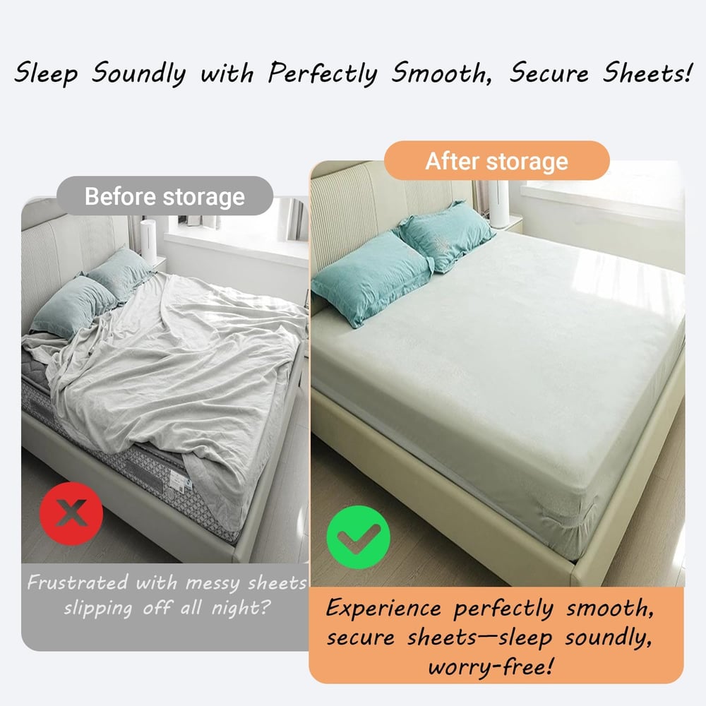BedFix™ - 4er-Set Bettlaken-Spanner – sicherer Halt für alle Matratzengrößen