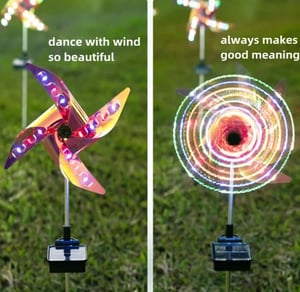 1+1 GRATIS | SpinGlow – Farbenspiel & Bewegung für deinen Garten bei Nacht