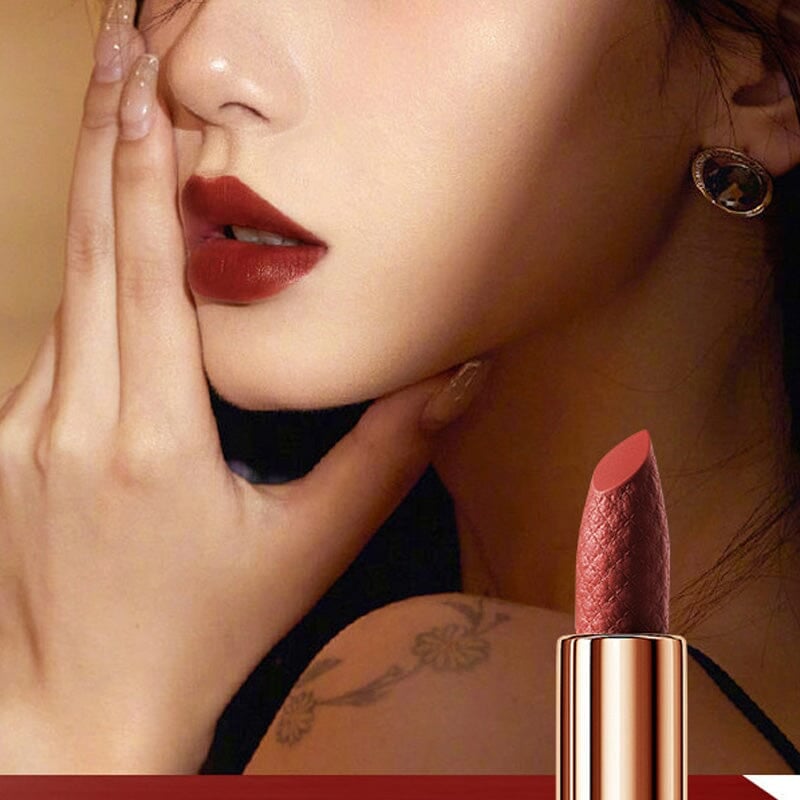 GlossBag™ - Samt-Matte Lippenstift-Set mit Kettenbeutel