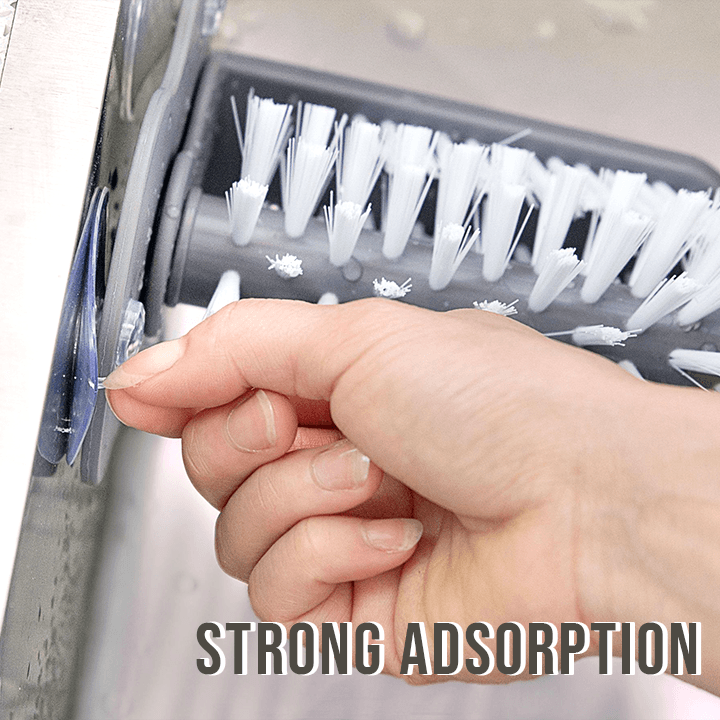 Doppelseitiger Becherreiniger mit Saugnapf