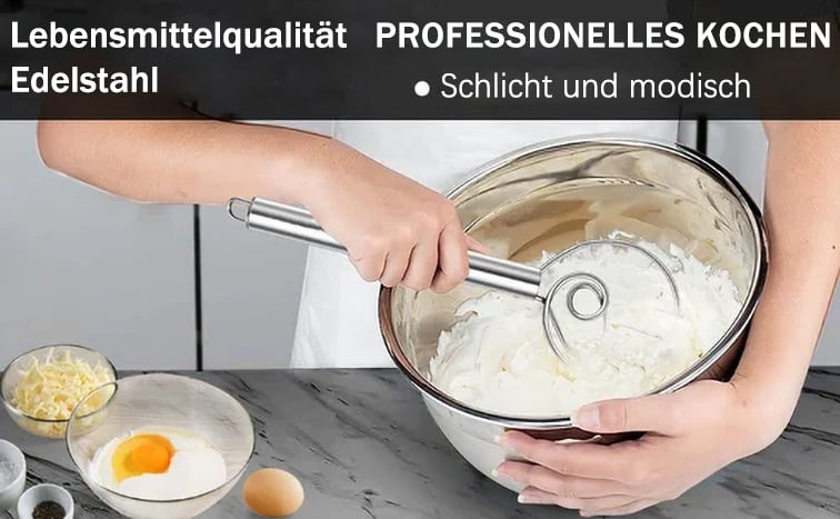 Teigmixer aus lebensmittelechtem Edelstahl – Robust, hygienisch & ideal zum Backen