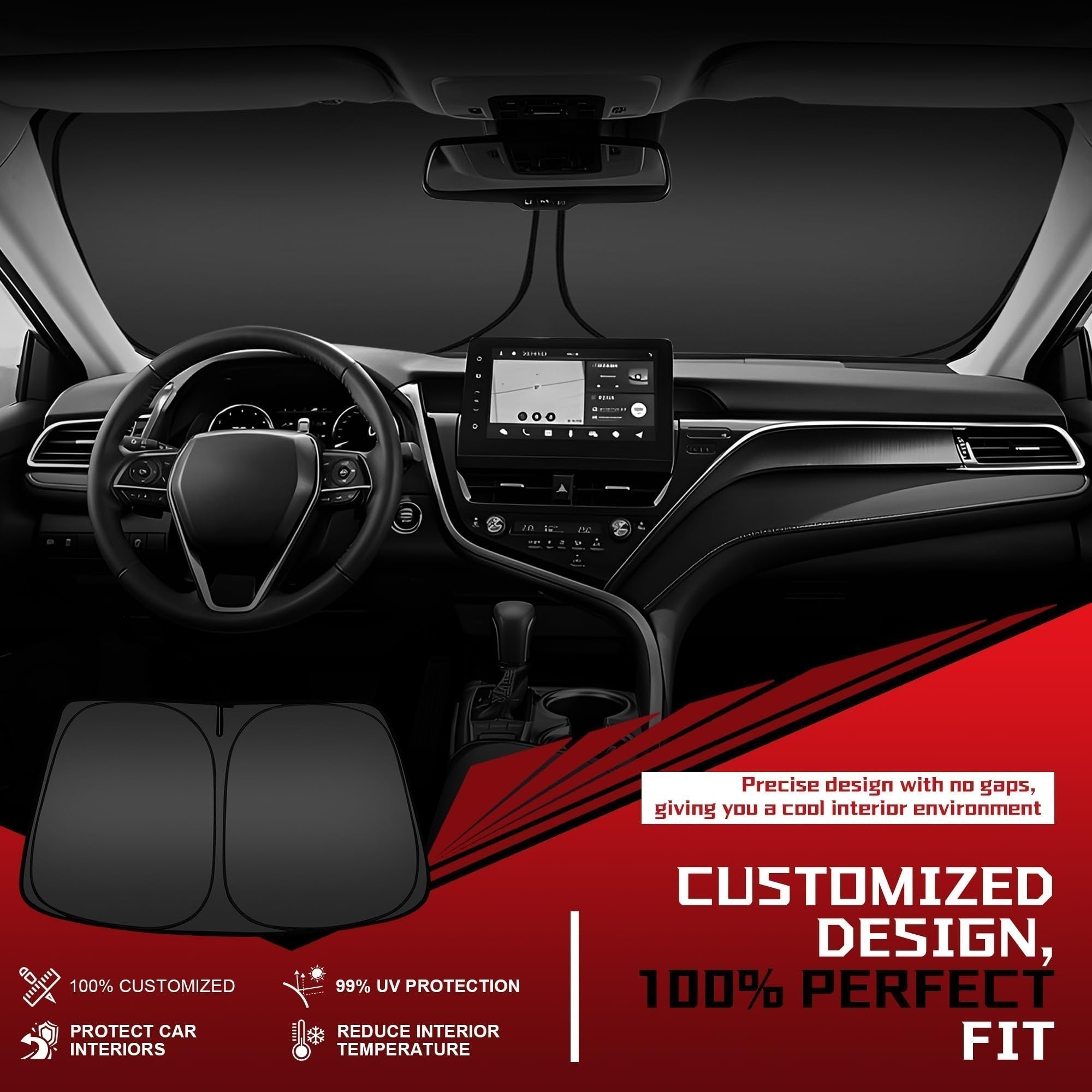 Maßgeschneiderter und effektiver Hitzeschutz-Sonnenschutz fürs Auto