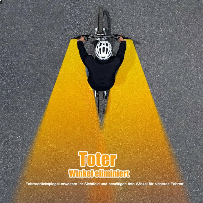 1+1 GRATIS | VeloGuard™ 360 Fahrradspiegel | Kristallklare Rücksicht | 360° Verstellbar | Bruchsicheres Glas