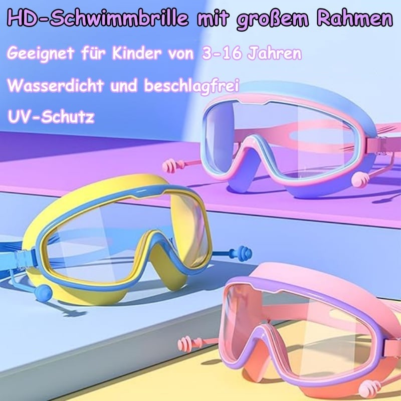 Kinder Schwimmbrille | HD-Panorama Sicht | UV-Schutz & Beschlagfrei