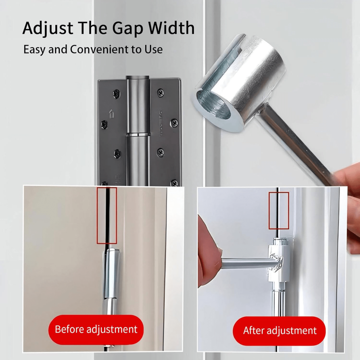 DoorSculpt™ Türscharnier-Einstellwerkzeug | Präzise Justierung | Hochwertiger Stahl | Universell einsetzbar