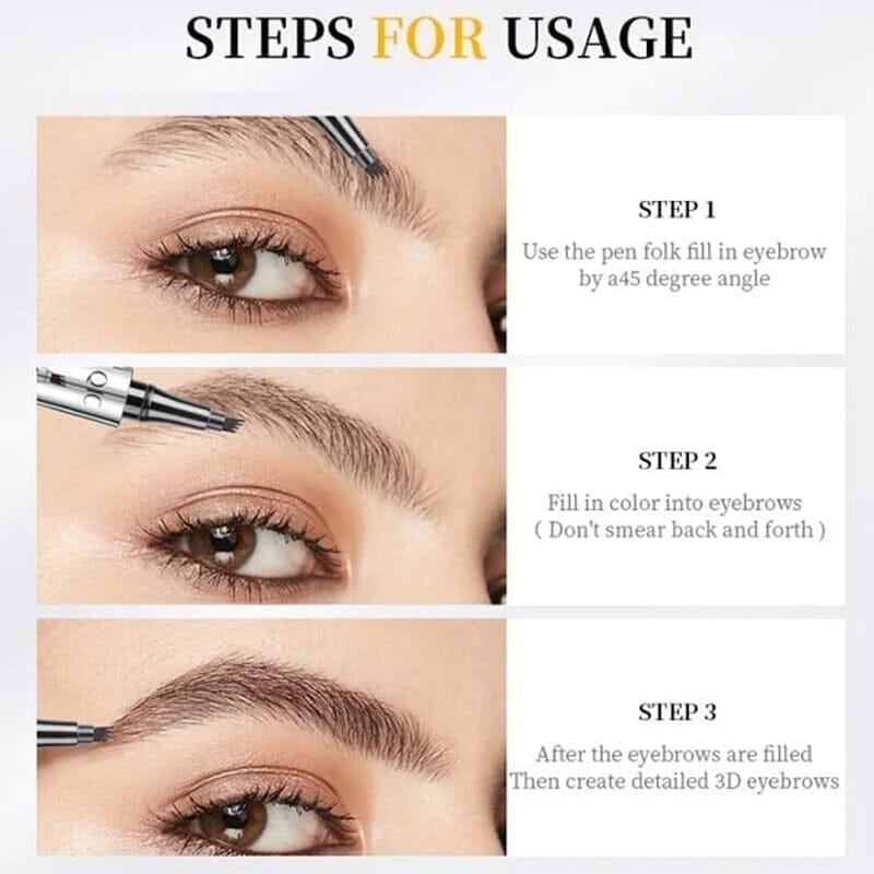 1+1 GRATIS | 3D Wasserdichter Microblading Augenbrauenstift™ — Für dichte, natürliche Brauen, die den ganzen Tag schmerzfrei halten