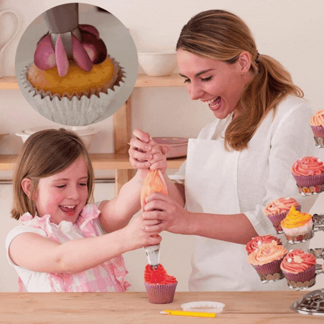 CakeCouture™ - Beschleunigen Sie Ihren Dekorationsprozess mit einfach zu bedienenden Spritzwerkzeugen(7 Stück)