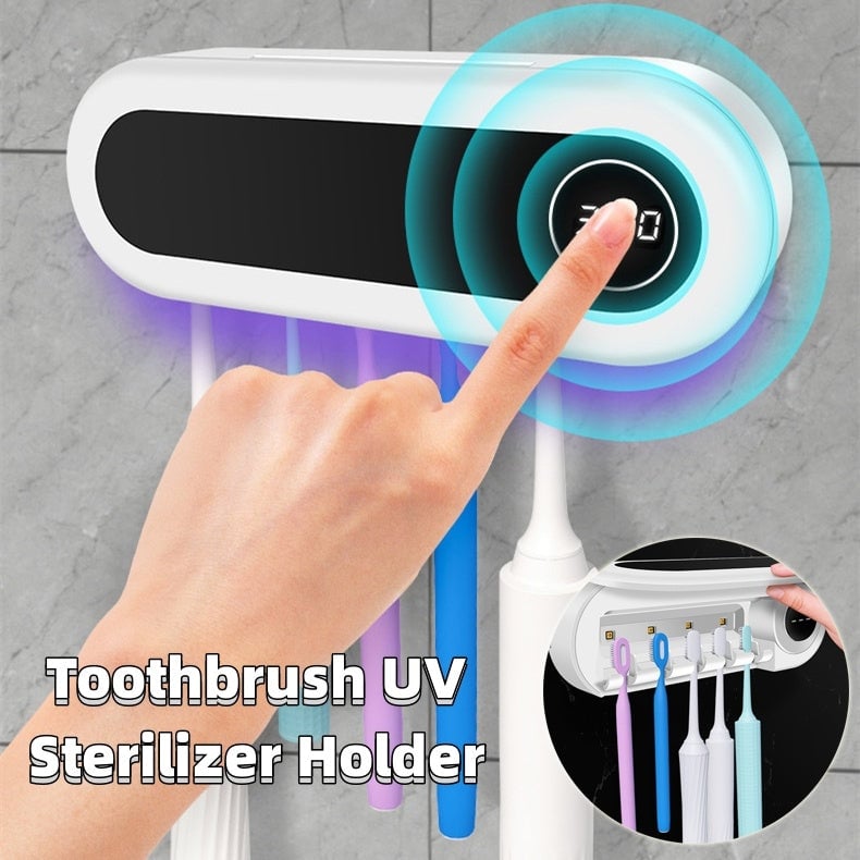 Purette™ - Wandmontierter Intelligenter Zahnbürstenhalter UV-Sterilisator